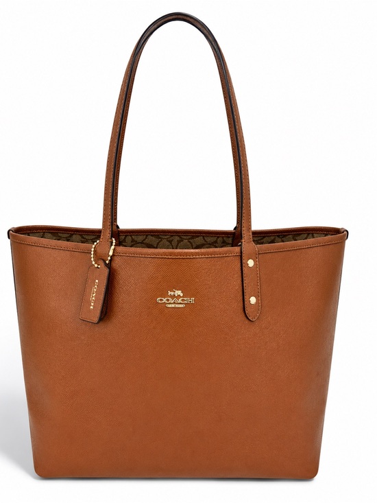 Coach Handbags - COACH City Tote Reversible Leather Handbag NWT & Wrist Zip Pouch Set
